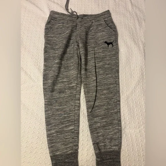 PINK size medium logo jogger sweat pants with Hawaiian floral print - Picture 6 of 9